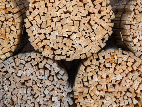 Stacked bundles of firewood, Rougemont Switzerland