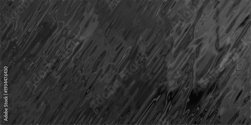 Dark abstract fluid texture background with deep grey and black swirling liquid patterns and glossy reflective surface