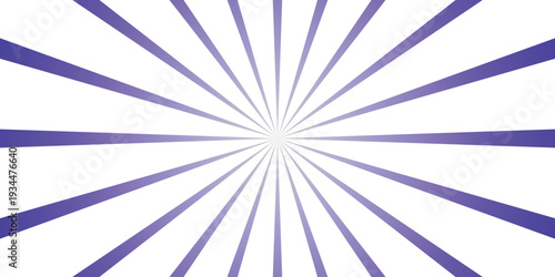Deep Purple and White Sunburst Radial Burst Background with Gradient Rays and Bright Center vector illustration