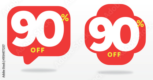 90% positive, off, percent, banner, company, offer, template, store, business, market, sticker, cheap, sign. Product, buy, retail, price, value, sale, tag