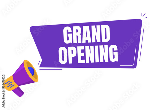 megaphone announcing message marketing campaign business information concept illustration