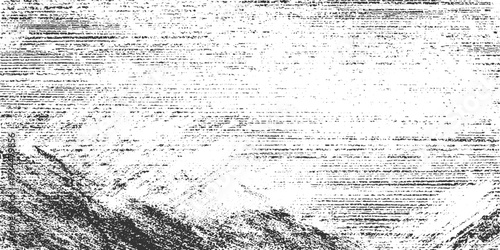 Black and white textured background with horizontal lines and speckles abstract