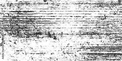 Black and white textured background with horizontal lines and speckles grunge abstract pattern