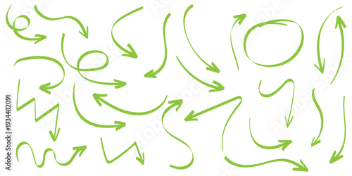 Hand drawn abstract shape with rough marker texture and brush strokes, bright highlight accents form. Clean underline details repeat highlight and marker in every shape underline.