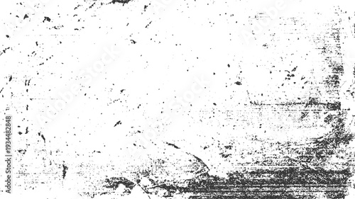 Black speckle and grunge texture overlay on white background with horizontal lines