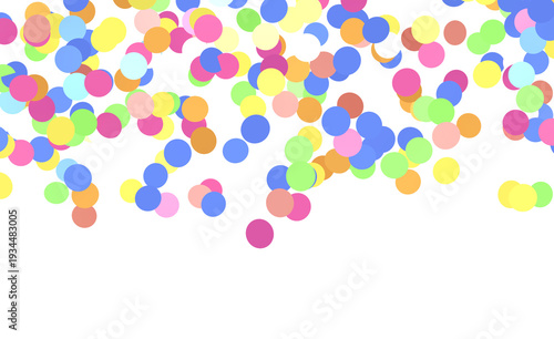 Festive and colorful confet...