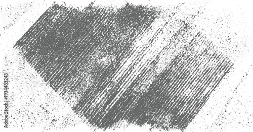 Grey distressed textured background with diagonal lines and scattered particles grunge