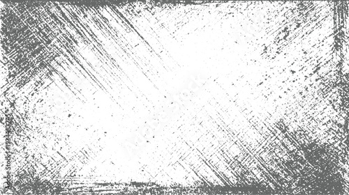 Grayscale distressed grunge texture with diagonal scratches and speckles