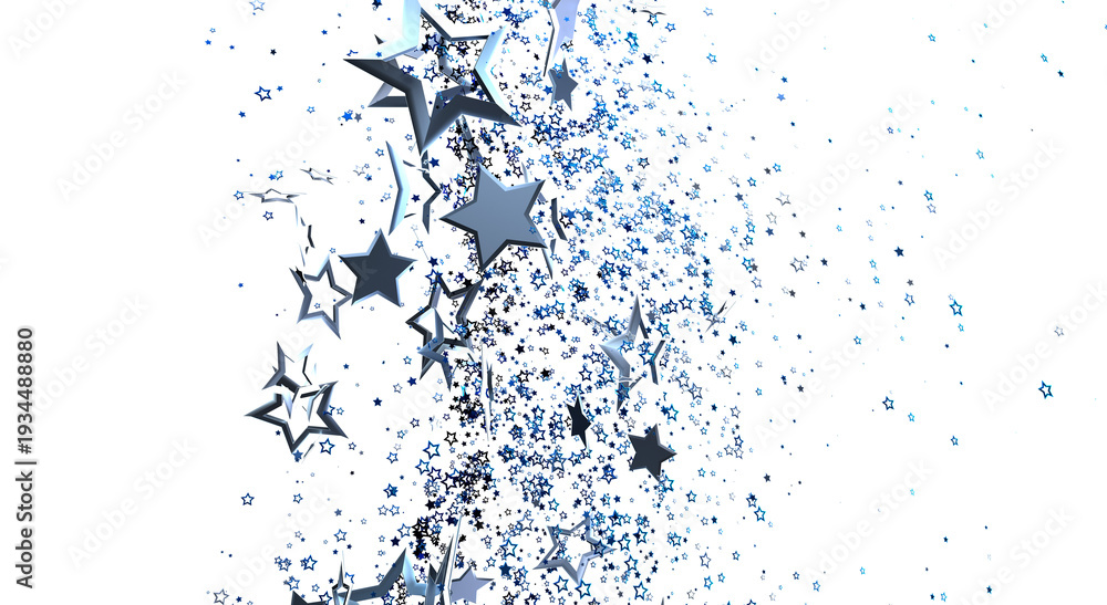 Obraz premium Abstract star background with blue and white color, suitable for various design projects, perfect for background.