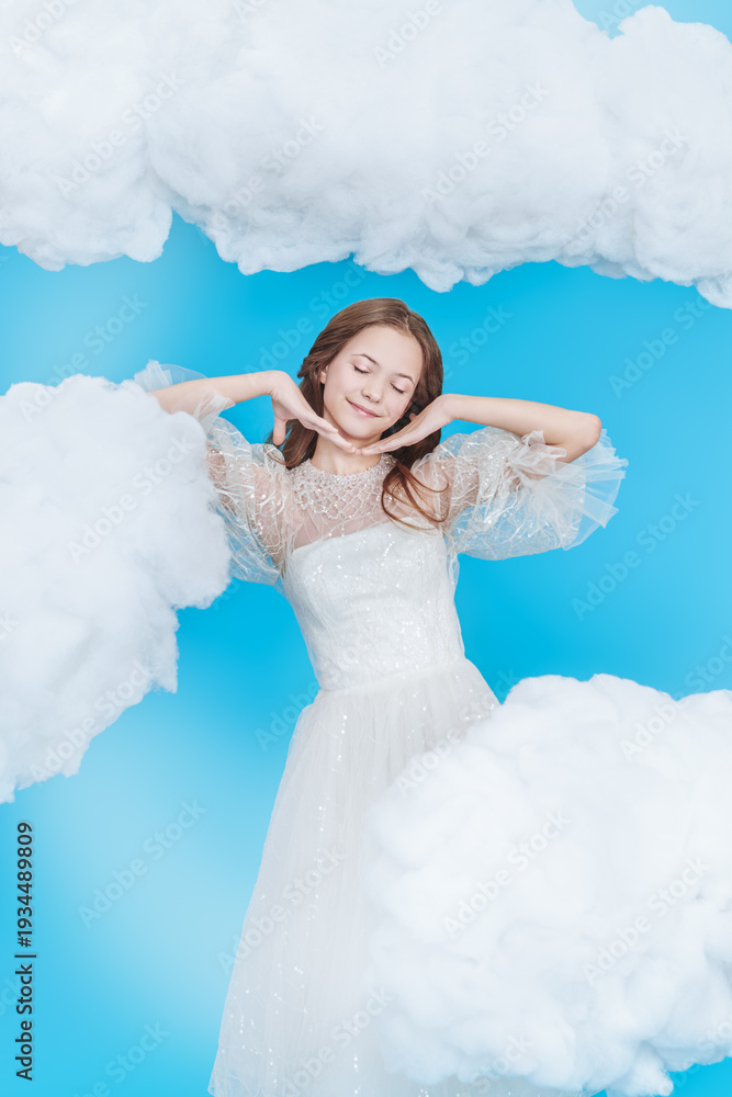 Fototapeta premium Blissful Cloud Pose