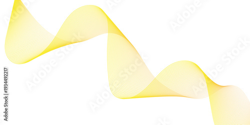 Vector gradient gold and white flow smooth wave energy stripe business liner texture design. abstract sound make white wave the focal element. white transparent giving it depth and a sense background