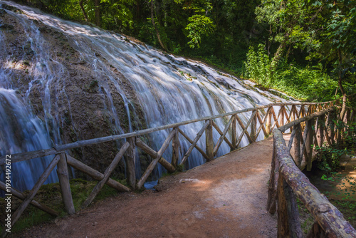 Inside the beautiful Monasterio de Piedra
