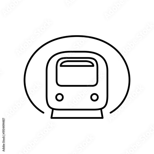 地下鉄をモチーフにした通勤通学アイコン