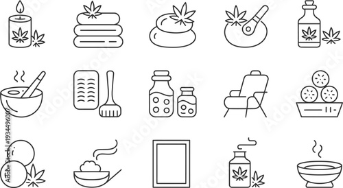 CBD and cannabis products and related items for relaxation and wellness