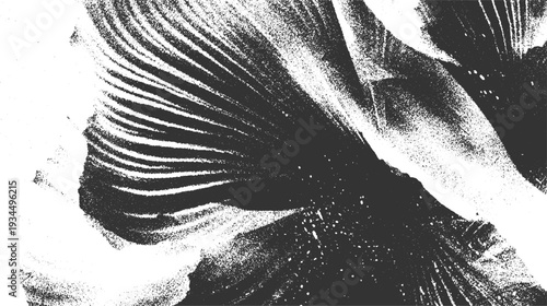 Abstract monochrome textured pattern of organic shapes and lines