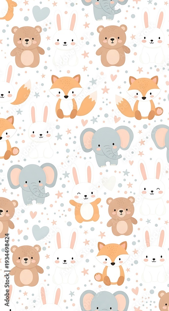 Fototapeta premium Animal Pattern Cute.