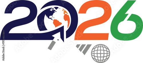 2026 logo with world icon caroser upper arrow