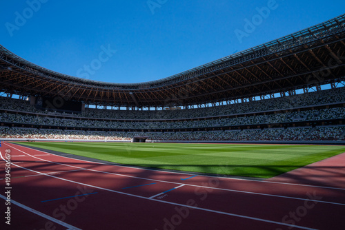 Tableau sur toile 巨大な陸上競技場、サッカーフィールド