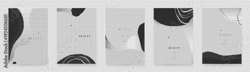 Black and white animal skin patterns