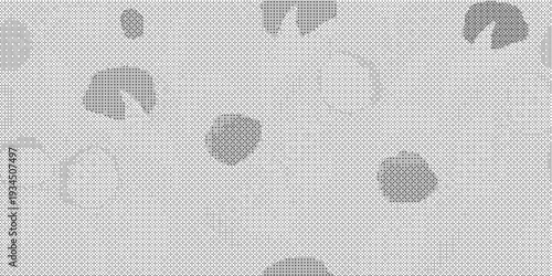 Grey and white abstract spots pattern on textured surface for designs