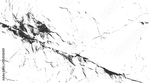 Black and white abstract textured background with rough cracked surface and grainy details