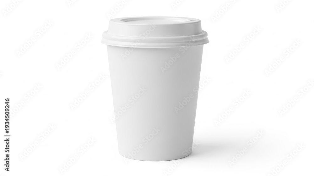 custom made wallpaper toronto digitalSimple white disposable paper coffee cup with snap-on plastic lid ready for hot beverages