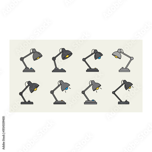 Adjustable Desk Lamps, Icons, Various Light Effects, Modern Style