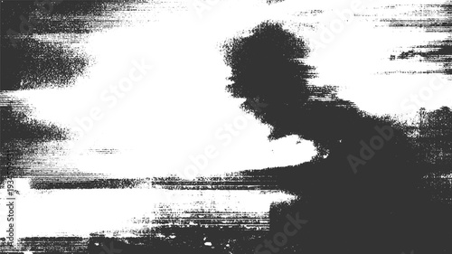 Dark textured abstract pattern with horizontal lines and scattered dots black