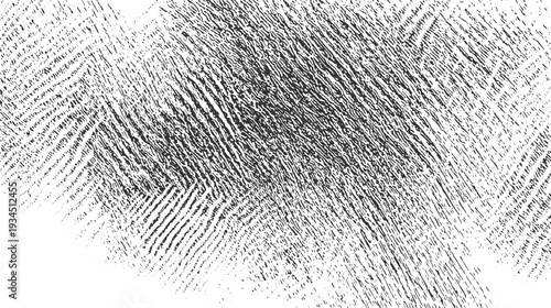 Abstract black and white diagonal textured pattern with irregular lines and dots