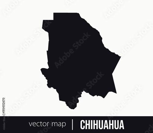 Chihuahua state map. Federative unit of Mexico. Vector map for any needs.