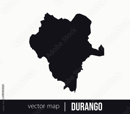 Durango state map. Federative unit of Mexico. Vector map for any needs.