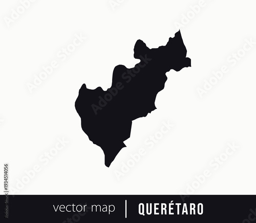 Querétaro state map. Federative unit of Mexico. Vector map for any needs.