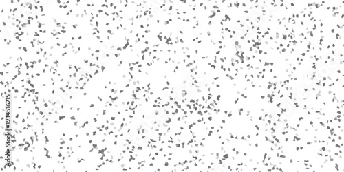 Dense scattering of small irregular gray mosaic fragments with subtle tonal shifts on white vector illustration