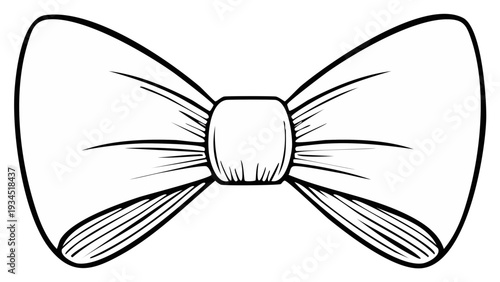 Black and white bow tie illustration