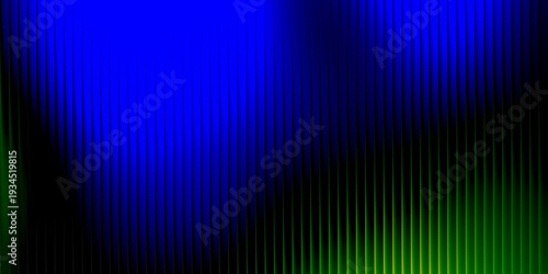 Fotografie Abstract vertical stripes of electric blue and lime green light create a vibrant