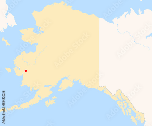 Fotografía Location Map of Bethel Airport (Also See Bethel Seaplane Base) (Bethel, Alaska, USA)