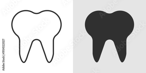 Tooth Icon representing dental care, oral health, dentistry services, hygiene, and medical treatment related to teeth and gums.