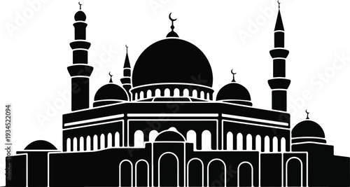 Transparent PNG available
Mosque silhouette on