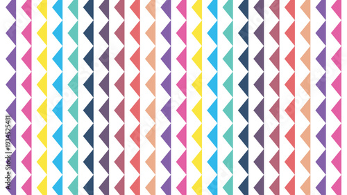 Colorful Chevron Triangle Seamless Pattern Modern Geometric Vertical Zigzag Background for Textile, Fabric, and Surface Design