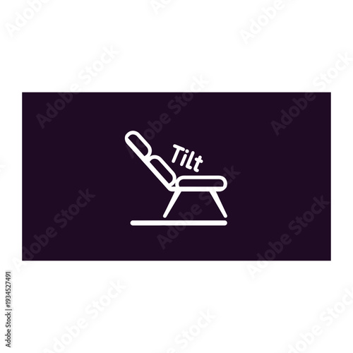 Office Chair Tilt Function Icon