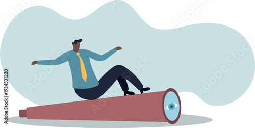 Search for opportunity, business vision, success direction or finding new employee, career future, secret discovery or research.human life and situation.