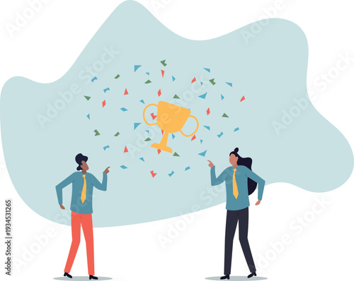 Team success achievement, winning trophy award together, celebrate team effort collaboration, teamwork motivation, ambition.human life and situation.