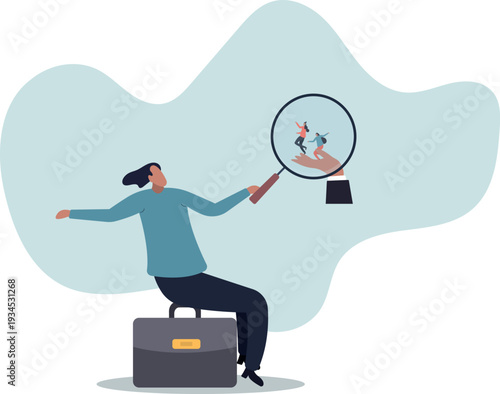 Analyze candidate, employee performance review, evaluation or analysis, choose recruitment applicants, staff or finding right person for job .human life and situation.