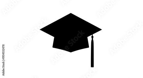 Graduation Cap Academic Achievement Symbol.