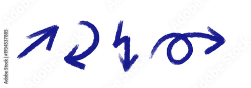 Hand drawn scratch doodle scribble arrows, elements