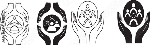 Protecting and supporting a group of people with care and responsibility