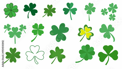 A collection of St. Patrick's Day icons