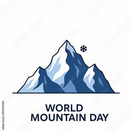 Mountain peaks with snow and ice.