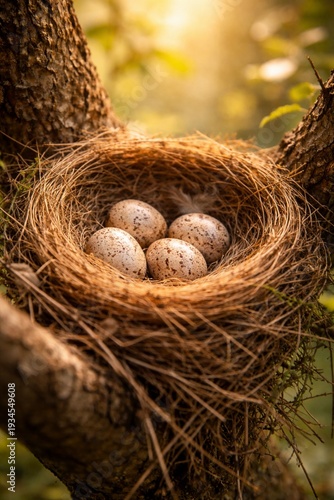 nest with eggs