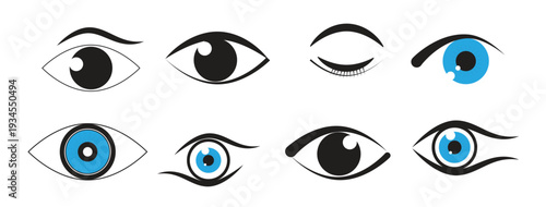 Branding Identity Corporate Eye Care vector logo design